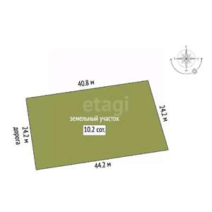 Дом 52м², 1-этажный, участок 10 сот.