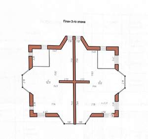 Дом 554м², 2-этажный, участок 7 сот.