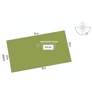 Дом 35м², 1-этажный, участок 7 сот.