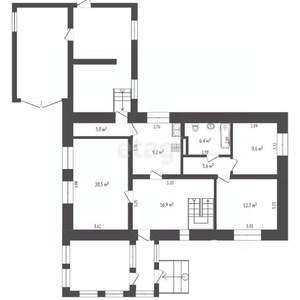 Дом 265м², 2-этажный, участок 12 сот.  