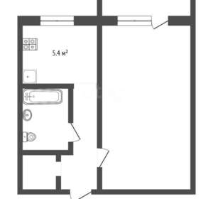1-к квартира, на длительный срок, 30м2, 2/5 этаж