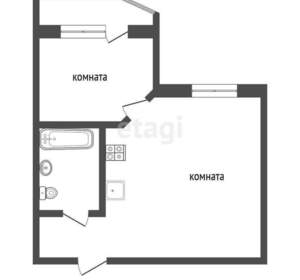 1-к квартира, на длительный срок, 36м2, 10/14 этаж