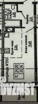 Студия квартира, на длительный срок, 26м2, 6/16 этаж