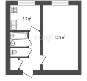 1-к квартира, на длительный срок, 30м2, 1/9 этаж