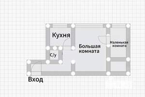 2-к квартира, на длительный срок, 44м2, 3/5 этаж