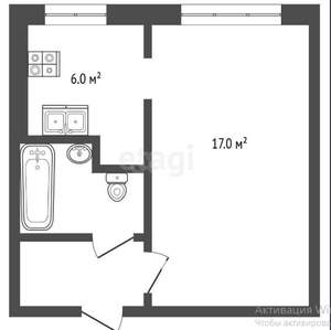 1-к квартира, на длительный срок, 30м2, 1/5 этаж