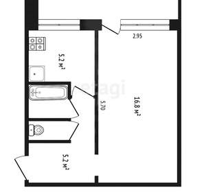 1-к квартира, вторичка, 31м2, 5/9 этаж