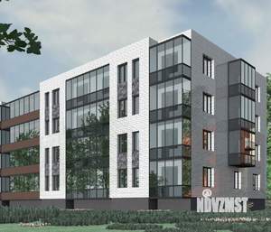 1-к квартира, строящийся дом, 42м2, 1/4 этаж