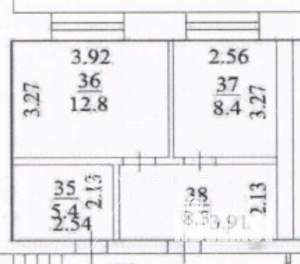1-к квартира, вторичка, 35м2, 1/5 этаж