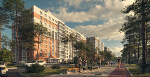 1-к квартира, строящийся дом, 40м2, 4/16 этаж