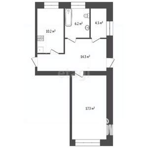 2-к квартира, вторичка, 52м2, 1/5 этаж