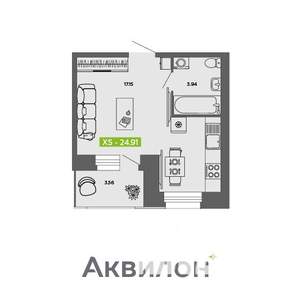 Студия квартира, вторичка, 25м2, 10/11 этаж