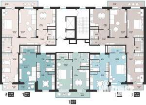 1-к квартира, вторичка, 51м2, 5/16 этаж
