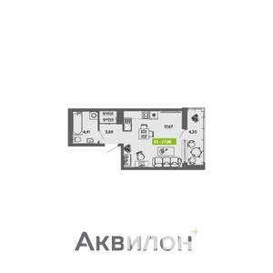 Студия квартира, вторичка, 28м2, 8/16 этаж