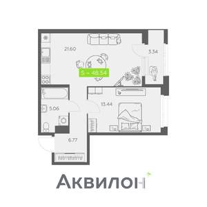 1-к квартира, вторичка, 49м2, 6/11 этаж