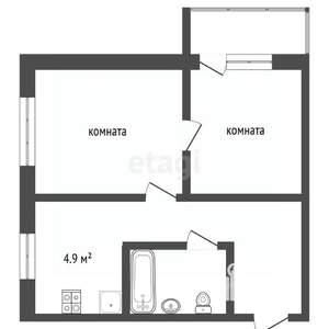 2-к квартира, вторичка, 32м2, 7/9 этаж