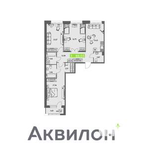 3-к квартира, вторичка, 88м2, 4/11 этаж