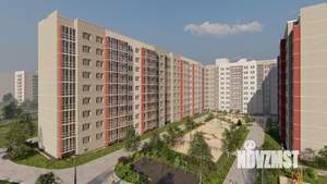 2-к квартира, строящийся дом, 51м2, 8/9 этаж
