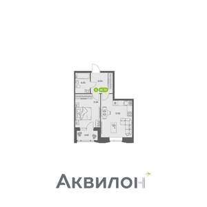 1-к квартира, вторичка, 42м2, 1/16 этаж