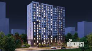 2-к квартира, строящийся дом, 54м2, 14/16 этаж