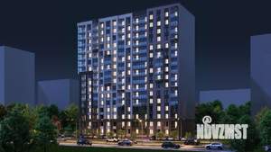 2-к квартира, строящийся дом, 42м2, 13/16 этаж
