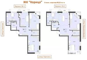 2-к квартира, вторичка, 89м2, 4/9 этаж