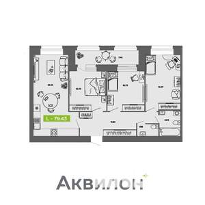 3-к квартира, вторичка, 79м2, 10/11 этаж