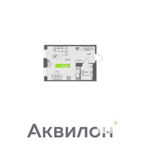 1-к квартира, вторичка, 31м2, 7/11 этаж