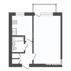 1-к квартира, вторичка, 21м2, 3/9 этаж