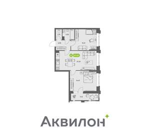 2-к квартира, вторичка, 61м2, 3/16 этаж