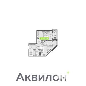 1-к квартира, вторичка, 47м2, 6/8 этаж
