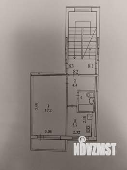 1-к квартира, вторичка, 31м2, 3/5 этаж