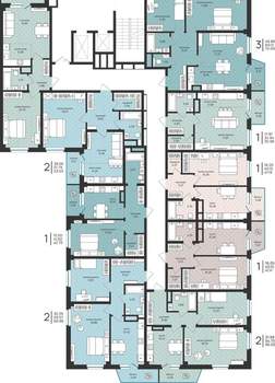 2-к квартира, вторичка, 61м2, 7/16 этаж