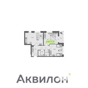 2-к квартира, вторичка, 60м2, 1/8 этаж