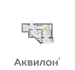 1-к квартира, вторичка, 43м2, 2/8 этаж