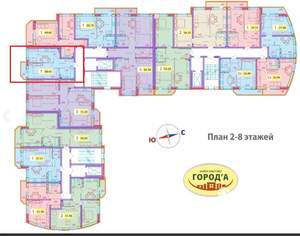1-к квартира, сданный дом, 38м2, 5/8 этаж