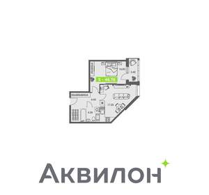 1-к квартира, вторичка, 47м2, 2/8 этаж