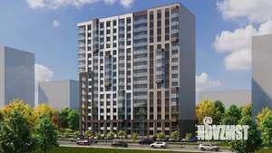 2-к квартира, строящийся дом, 42м2, 15/16 этаж