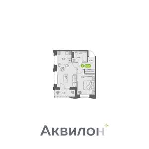 1-к квартира, вторичка, 41м2, 5/16 этаж