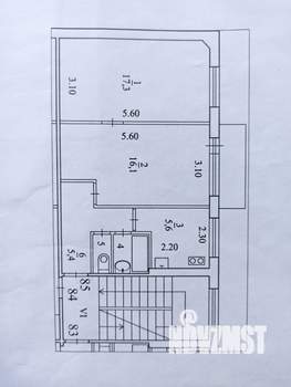2-к квартира, вторичка, 48м2, 4/5 этаж