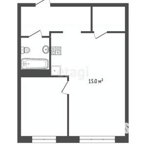 2-к квартира, вторичка, 40м2, 3/10 этаж