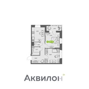 2-к квартира, вторичка, 49м2, 12/16 этаж