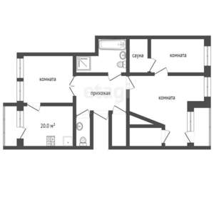 3-к квартира, вторичка, 119м2, 2/4 этаж