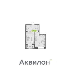 1-к квартира, вторичка, 41м2, 7/16 этаж