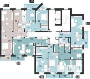 2-к квартира, вторичка, 51м2, 10/13 этаж