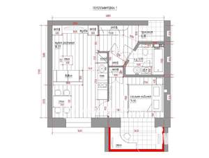 1-к квартира, вторичка, 39м2, 1/5 этаж