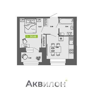 1-к квартира, вторичка, 31м2, 8/11 этаж