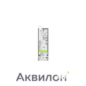 Студия квартира, строящийся дом, 24м2, 1/8 этаж