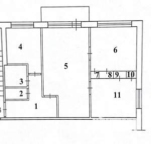 2-к квартира, вторичка, 47м2, 5/5 этаж