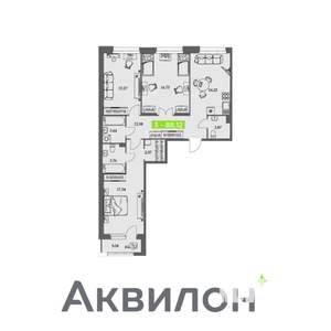 3-к квартира, вторичка, 88м2, 6/11 этаж